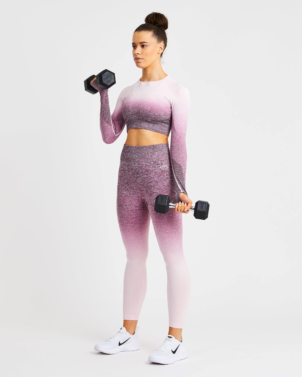 AYBL Pulse Ombré Seamless Leggings Plum | 032-YZSCDO