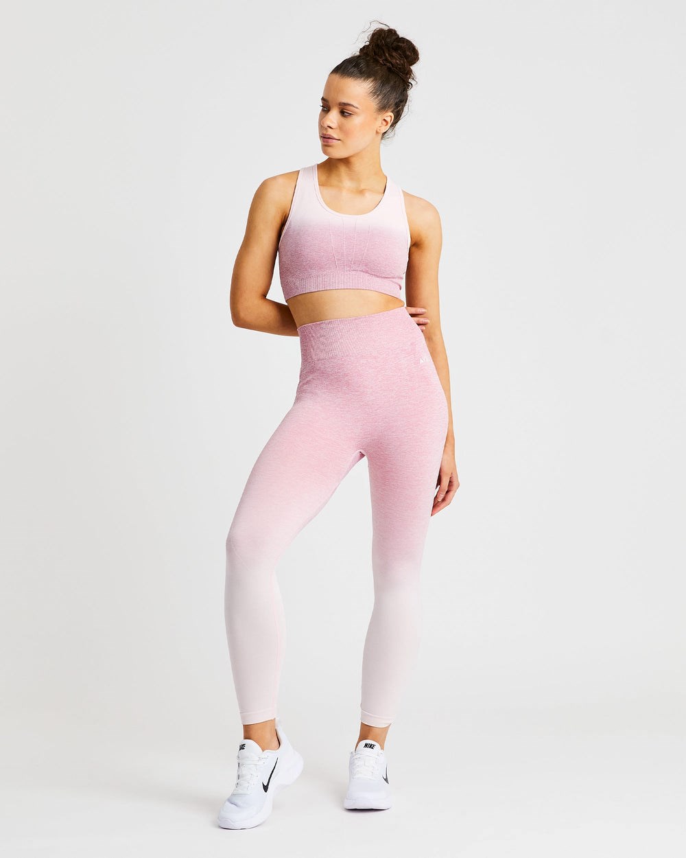 AYBL Pulse Ombré Seamless Leggings Rosa | 576-ZDVRJQ