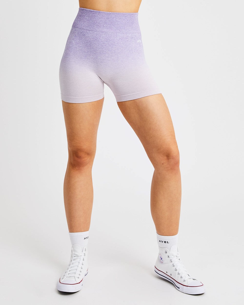 AYBL Pulse Ombré Seamless Shorts Lilac | 275-OGPFKS