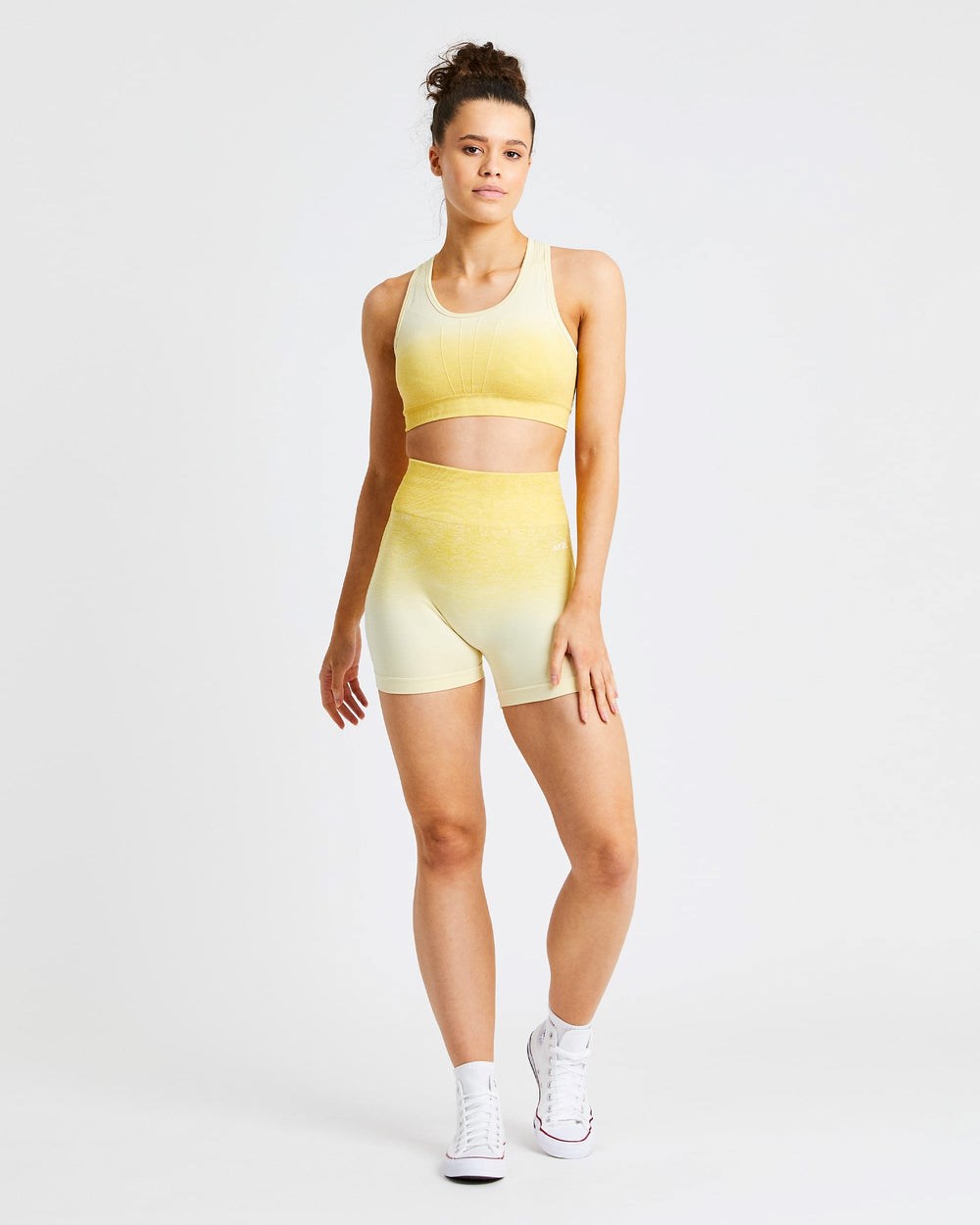 AYBL Pulse Ombré Seamless Sports Bra Gelb | 942-ZJEBRC