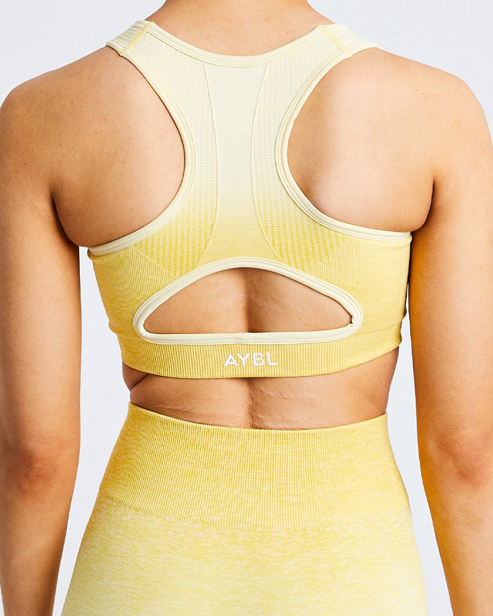 AYBL Pulse Ombré Seamless Sports Bra Gelb | 942-ZJEBRC