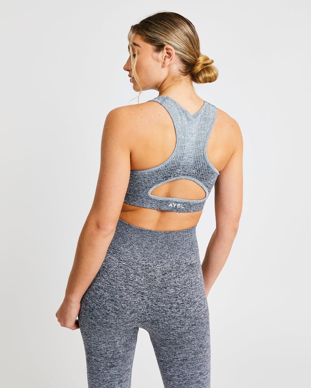 AYBL Pulse Ombré Seamless Sports Bra Grau | 036-IYTLCE