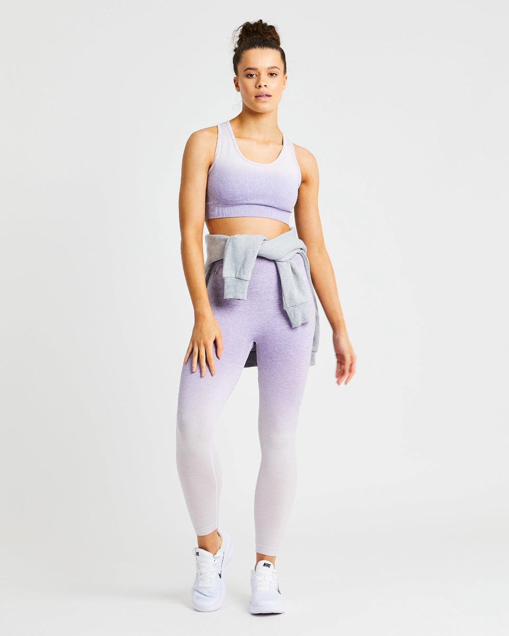 AYBL Pulse Ombré Seamless Sports Bra Lilac | 619-RGLBUS