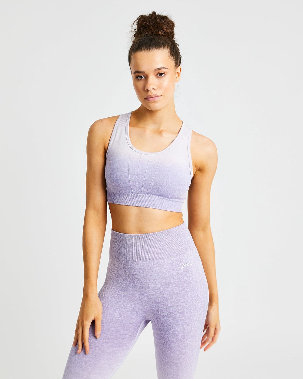 AYBL Pulse Ombré Seamless Sports Bra Lilac | 619-RGLBUS