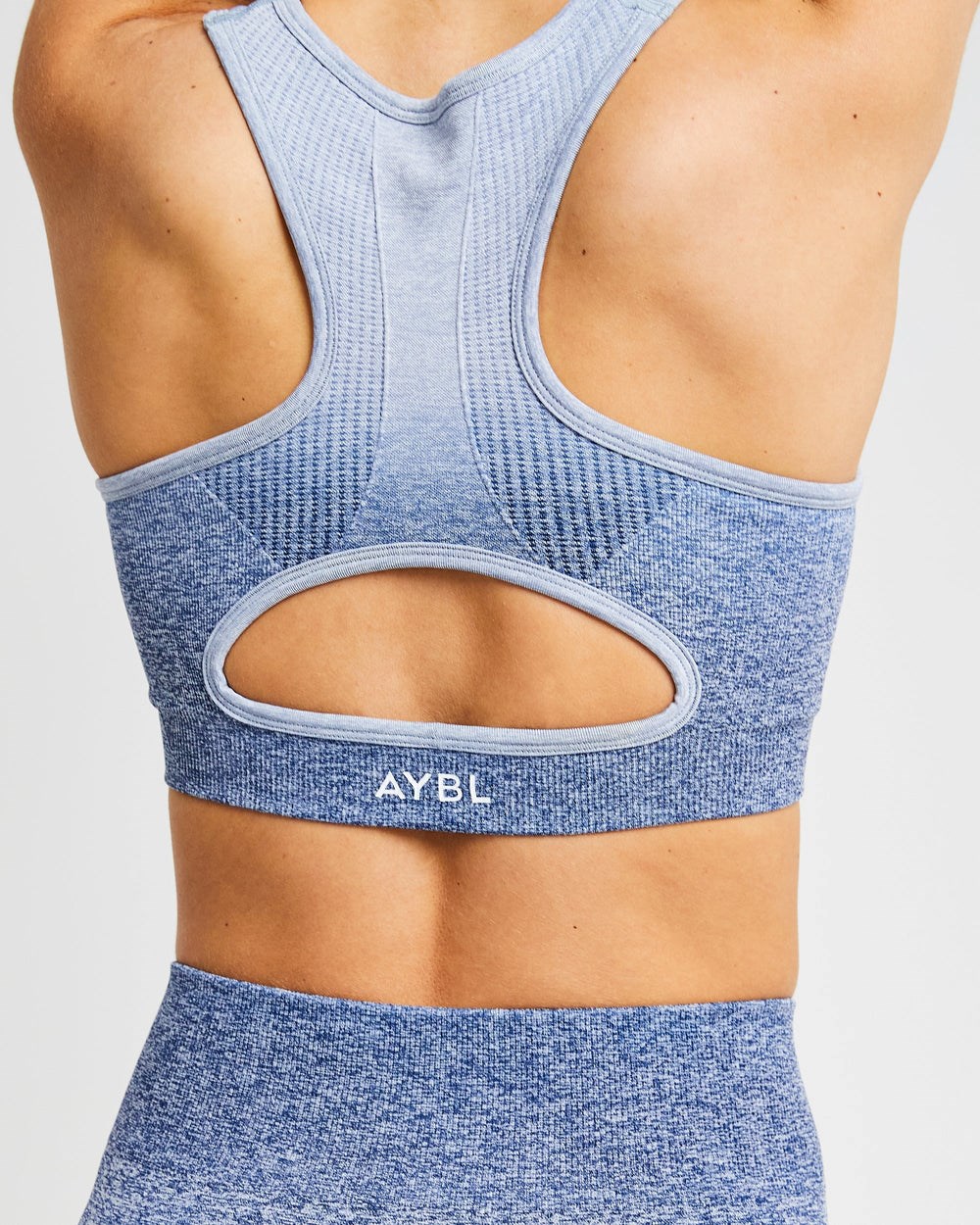 AYBL Pulse Ombré Seamless Sports Bra Navy | 497-IBQGFD