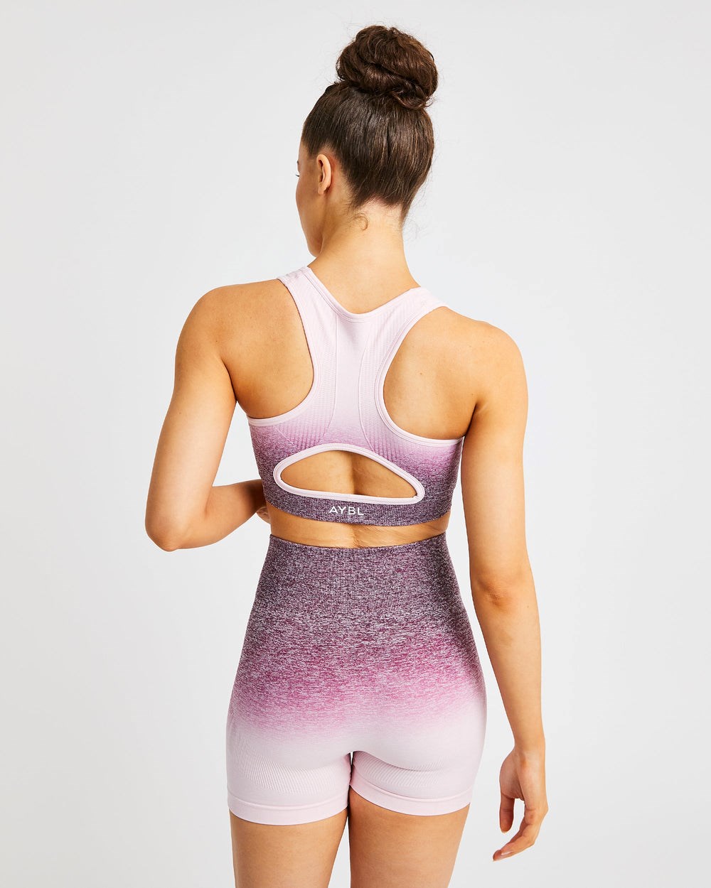 AYBL Pulse Ombré Seamless Sports Bra Plum | 873-GZOVQA