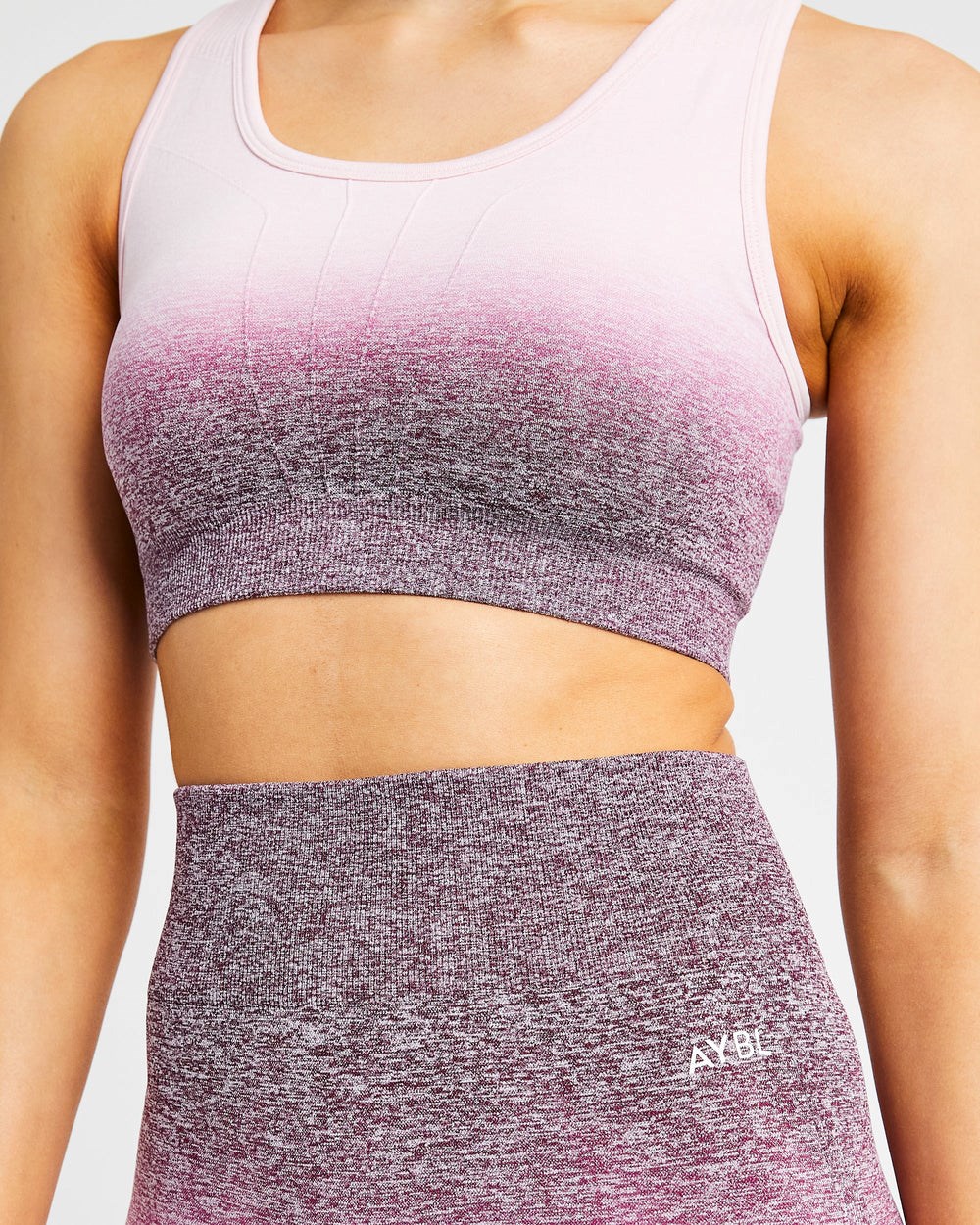 AYBL Pulse Ombré Seamless Sports Bra Plum | 873-GZOVQA