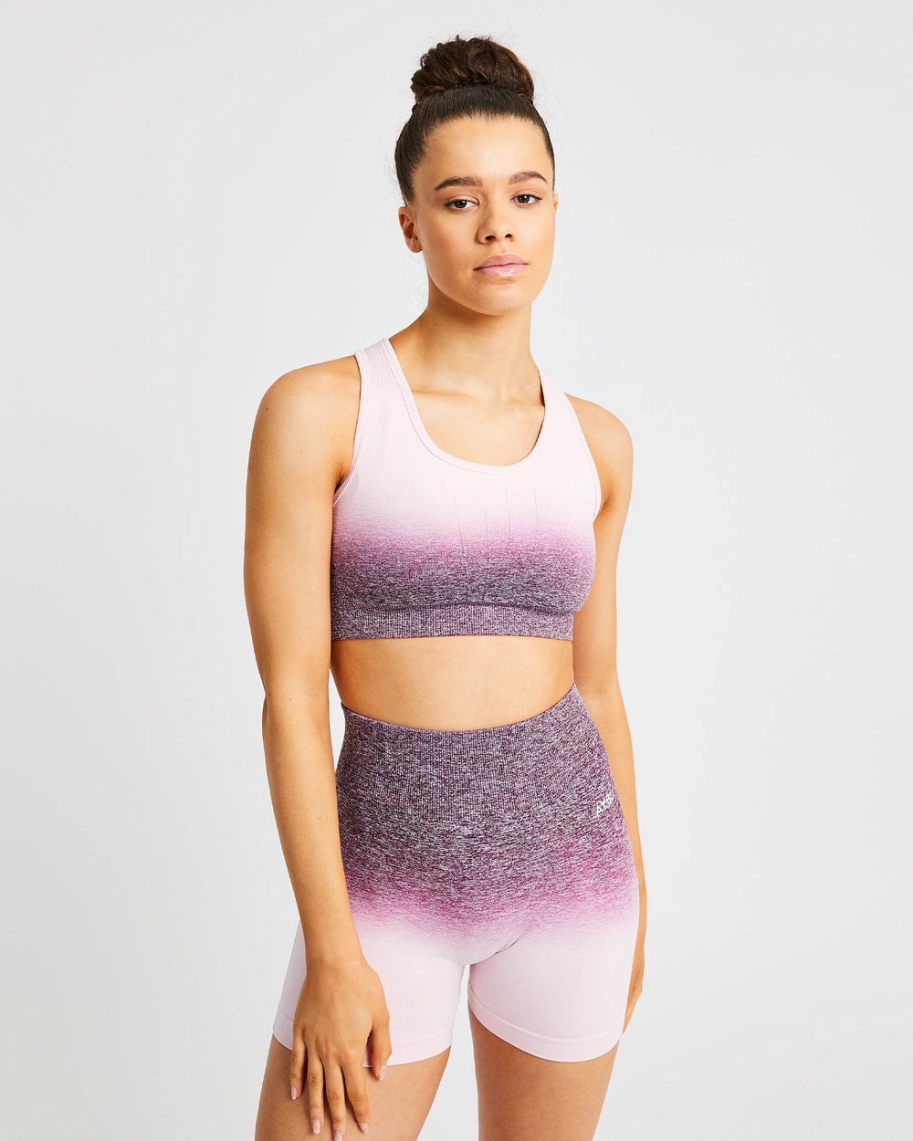 AYBL Pulse Ombré Seamless Sports Bra Plum | 873-GZOVQA