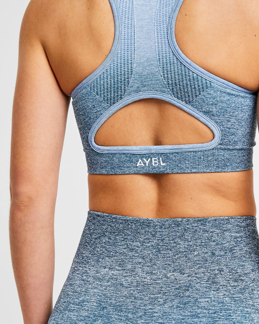 AYBL Pulse Ombré Seamless Sports Bra Teal | 453-VRZWIS