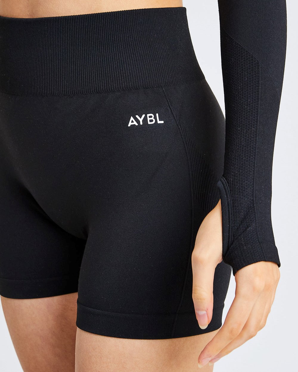 AYBL Pulse Seamless Shorts Schwarz | 986-UKEYFT