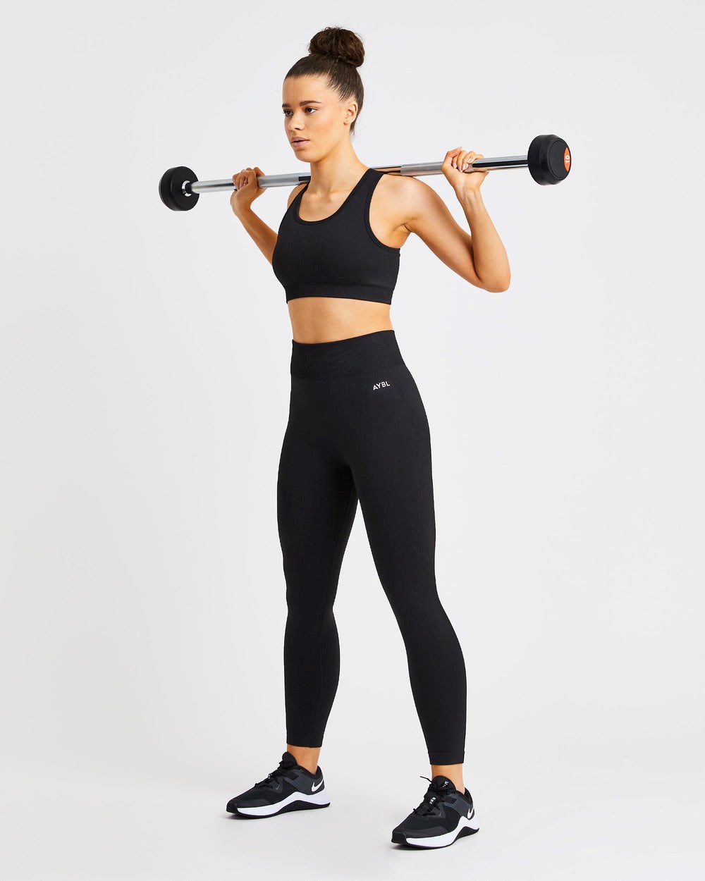 AYBL Pulse Seamless Sports Bra Schwarz | 285-HTADXQ