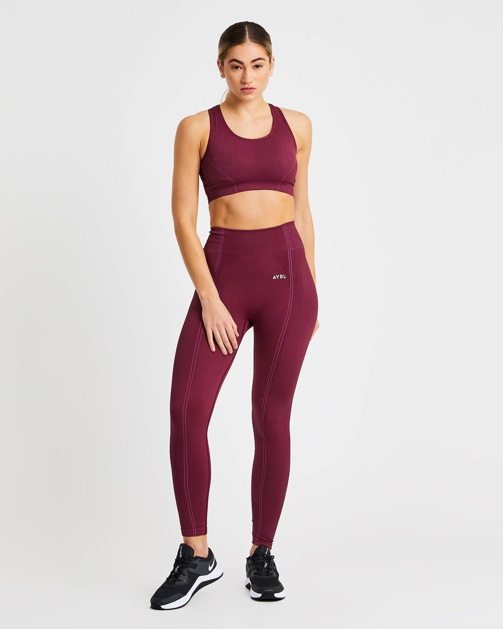 AYBL Reflex Seamless Leggings Plum | 712-UKHSYI