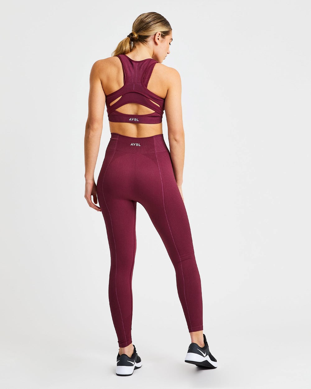 AYBL Reflex Seamless Leggings Plum | 712-UKHSYI