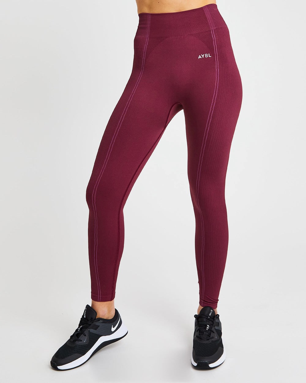 AYBL Reflex Seamless Leggings Plum | 712-UKHSYI