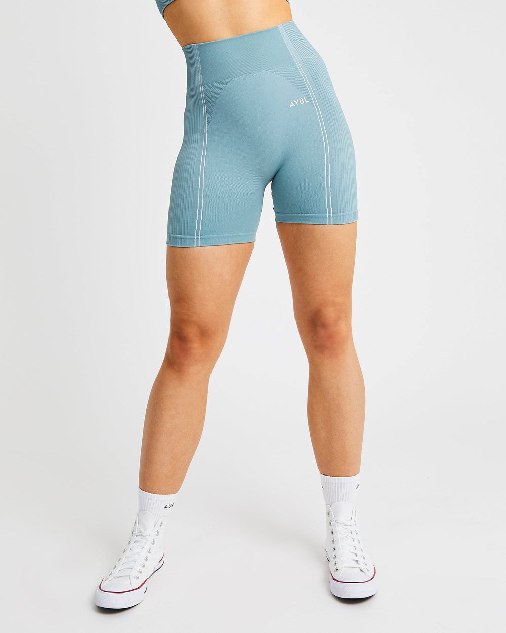 AYBL Reflex Seamless Shorts Teal | 730-VKHCTF