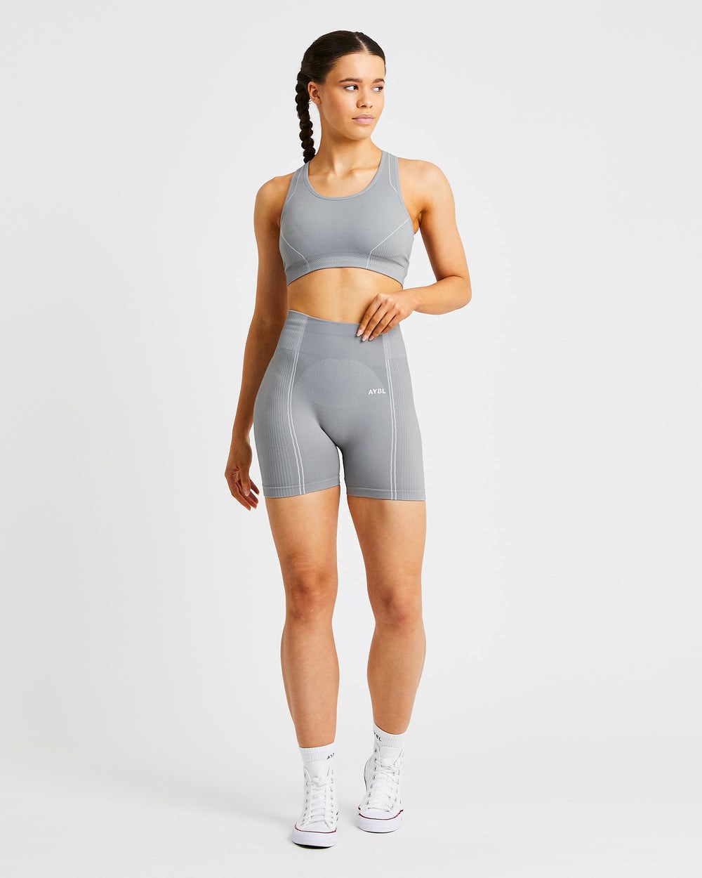 AYBL Reflex Seamless Sports Bra Grau | 763-EDGQVX