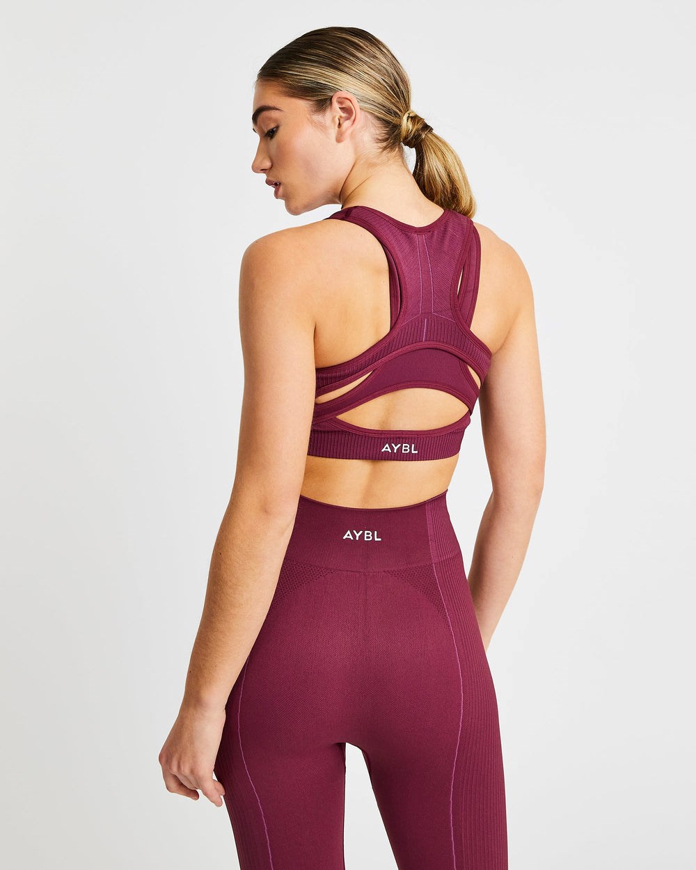 AYBL Reflex Seamless Sports Bra Plum | 704-JMQXCR