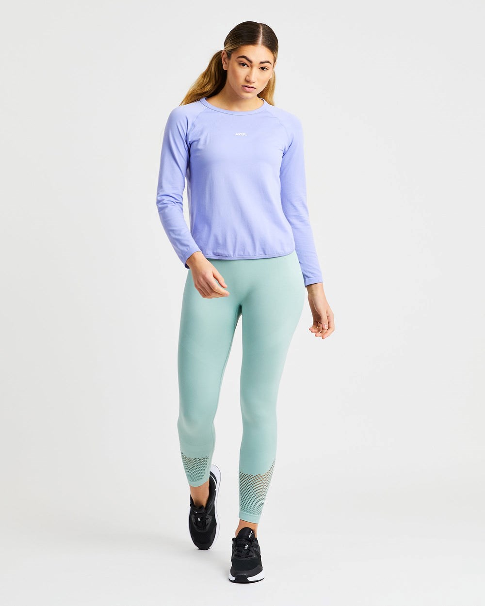 AYBL Reform Seamless Long Sleeve T Shirt Lila | 164-TUAMCW