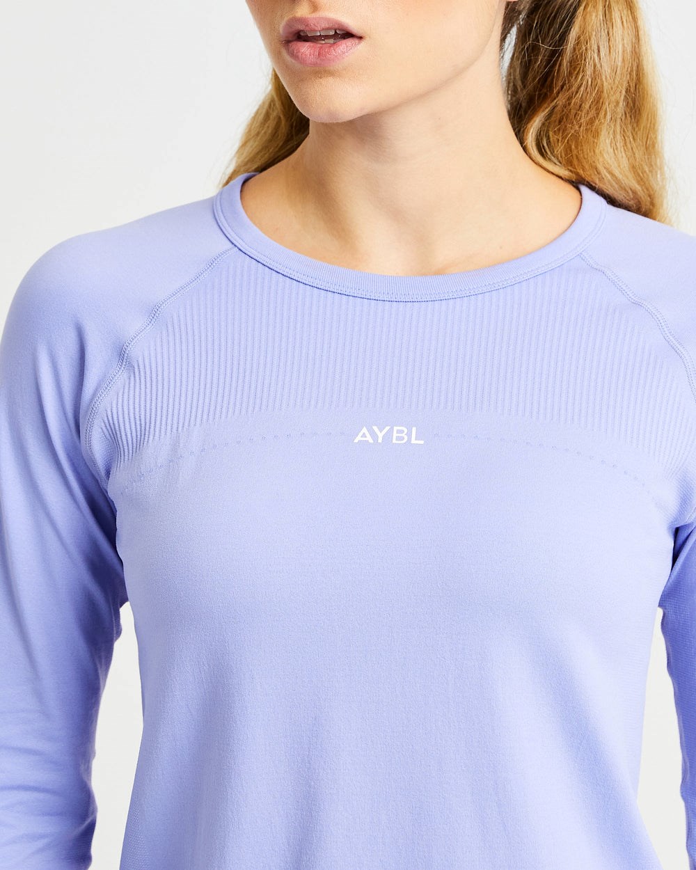 AYBL Reform Seamless Long Sleeve T Shirt Lila | 164-TUAMCW