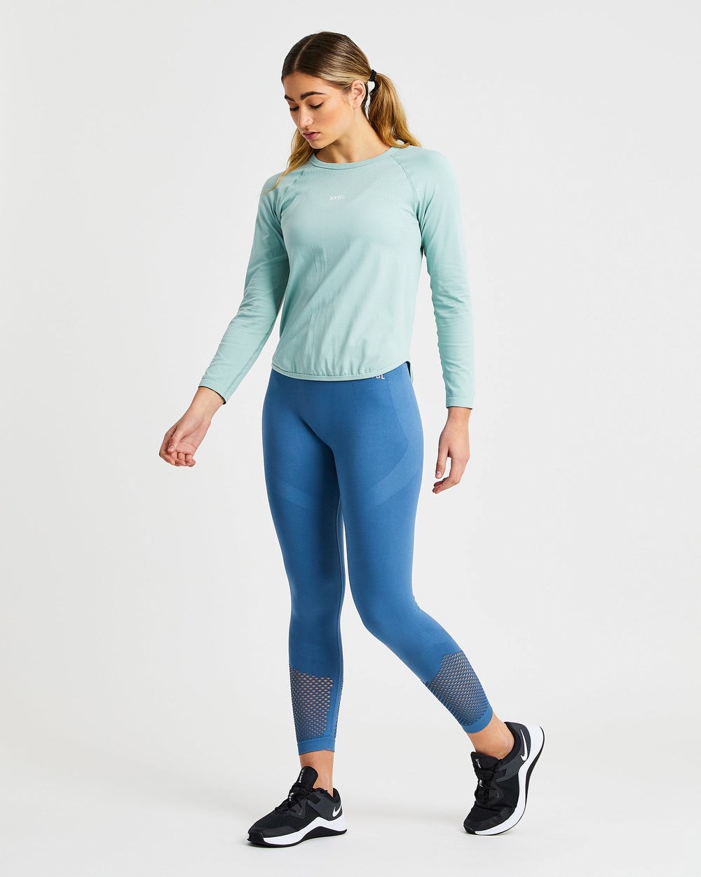 AYBL Reform Seamless Long Sleeve T Shirt Grün | 457-EXRYWG