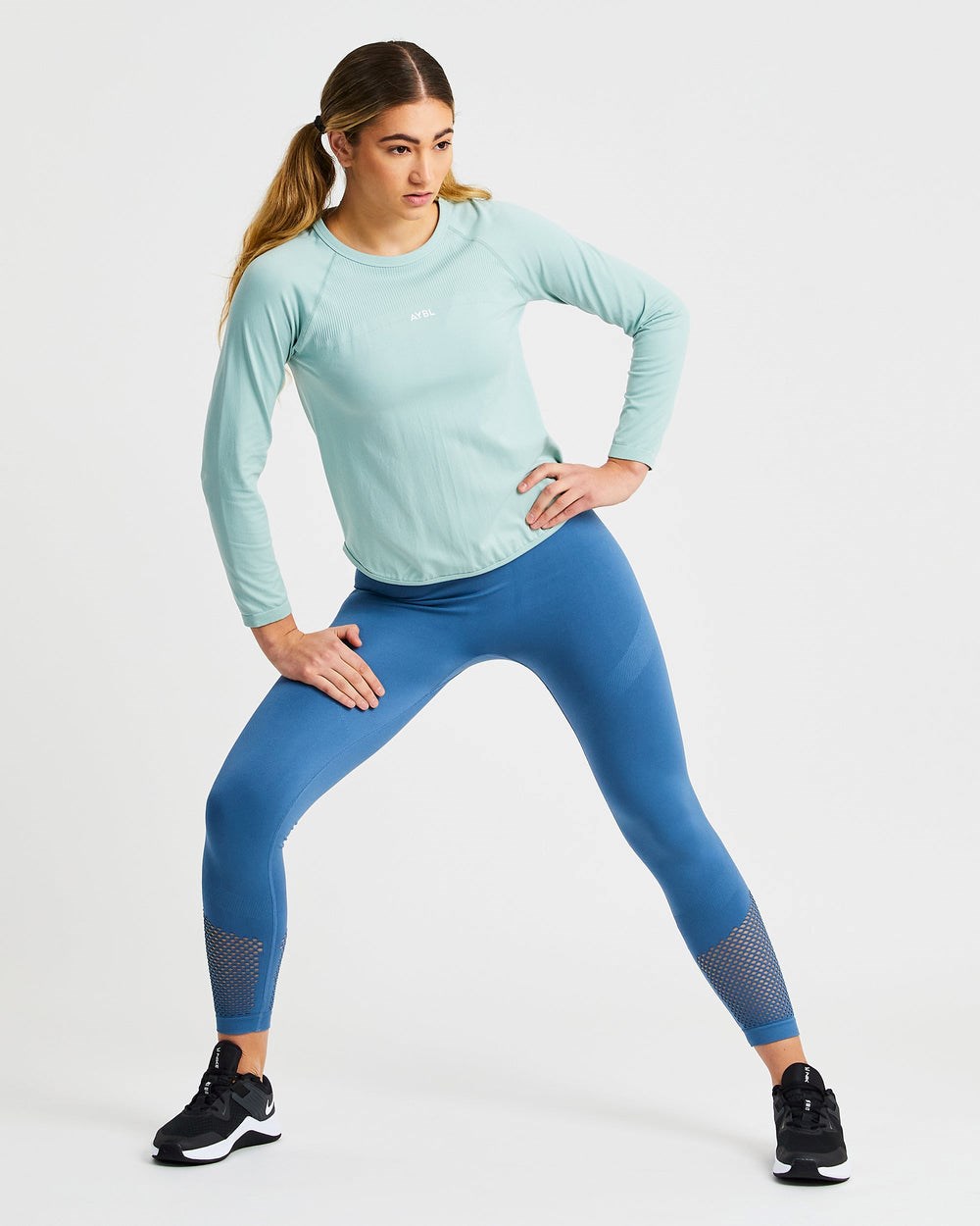 AYBL Reform Seamless Long Sleeve T Shirt Grün | 457-EXRYWG