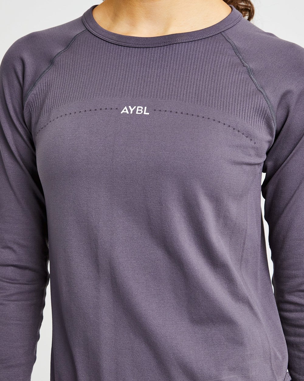 AYBL Reform Seamless Long Sleeve T Shirt Charcoal | 691-FNMQZU