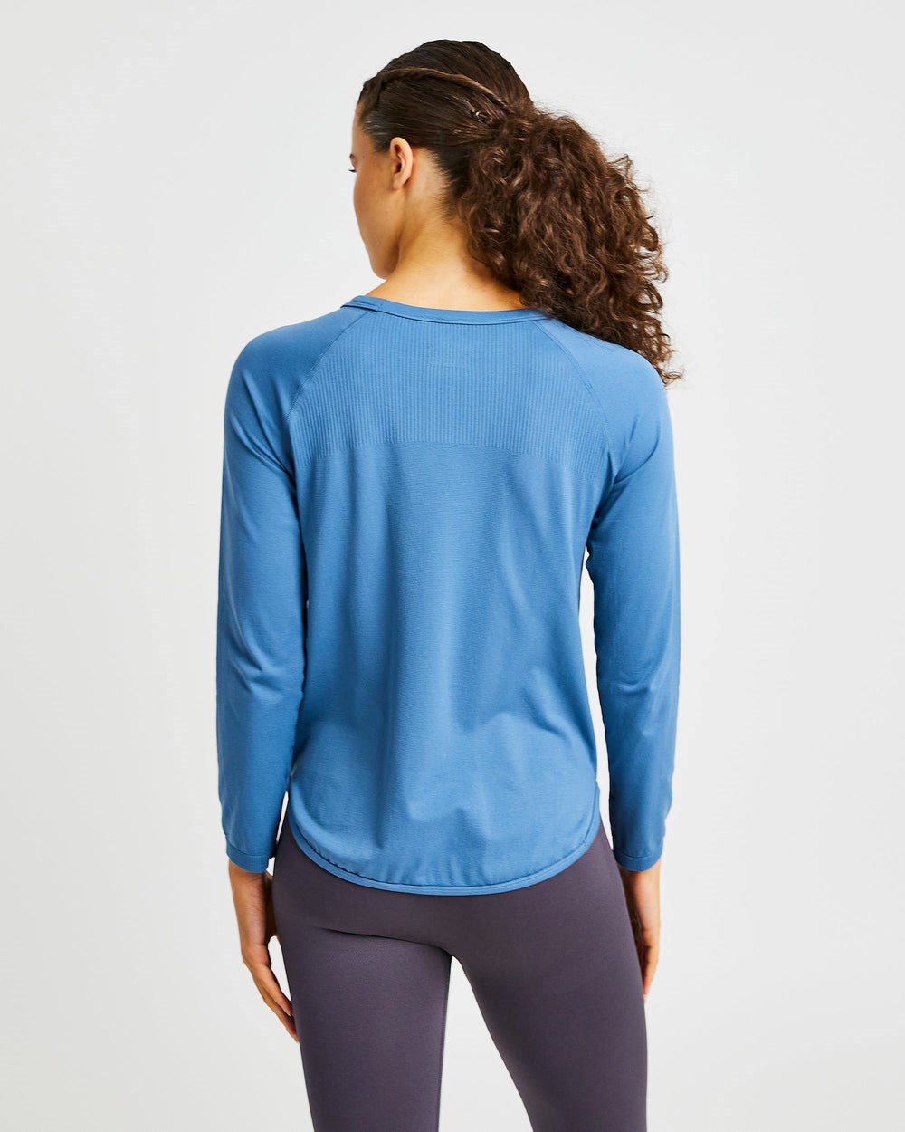 AYBL Reform Seamless Long Sleeve T Shirt Blau | 960-AGZHSB