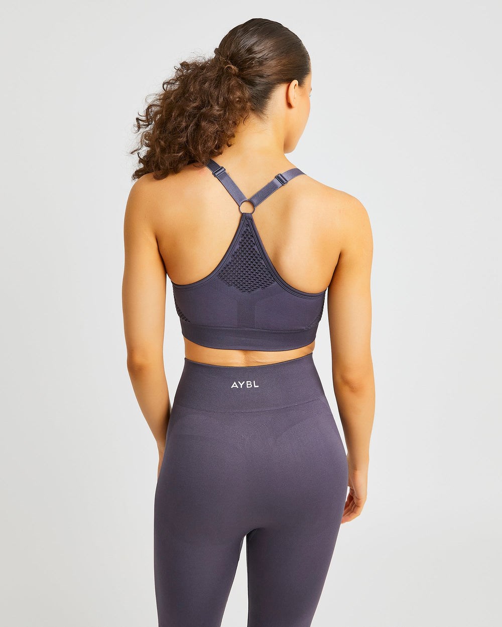 AYBL Reform Seamless Sports Bra Charcoal | 938-EOKQBI