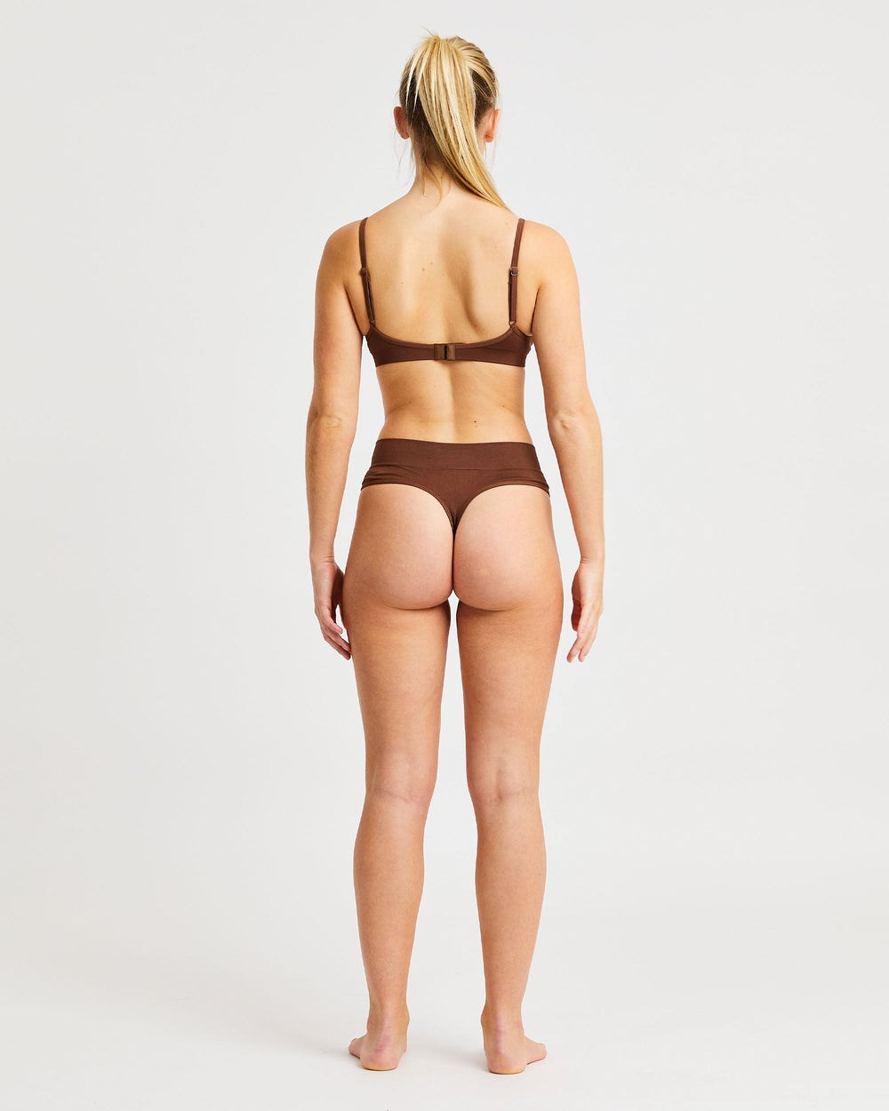 AYBL Seamless High Rise Tanga Braun | 037-YSHZOL