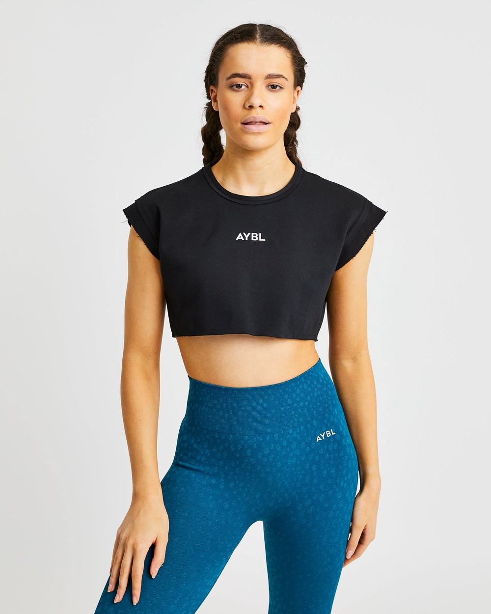 AYBL Sport Crop Top Schwarz | 142-KVYBLT