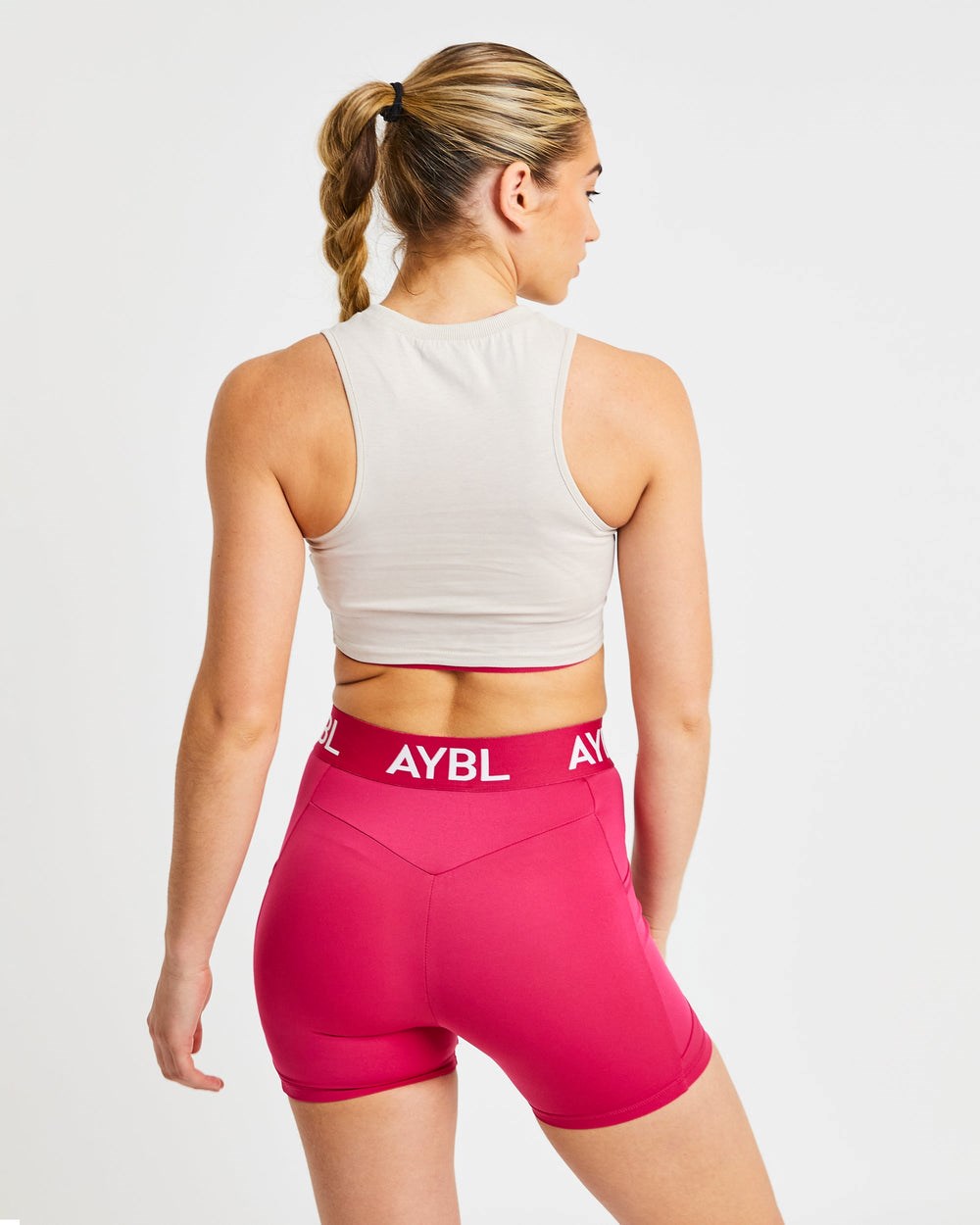 AYBL Sport Crop Vest Beige | 628-HTUZCW