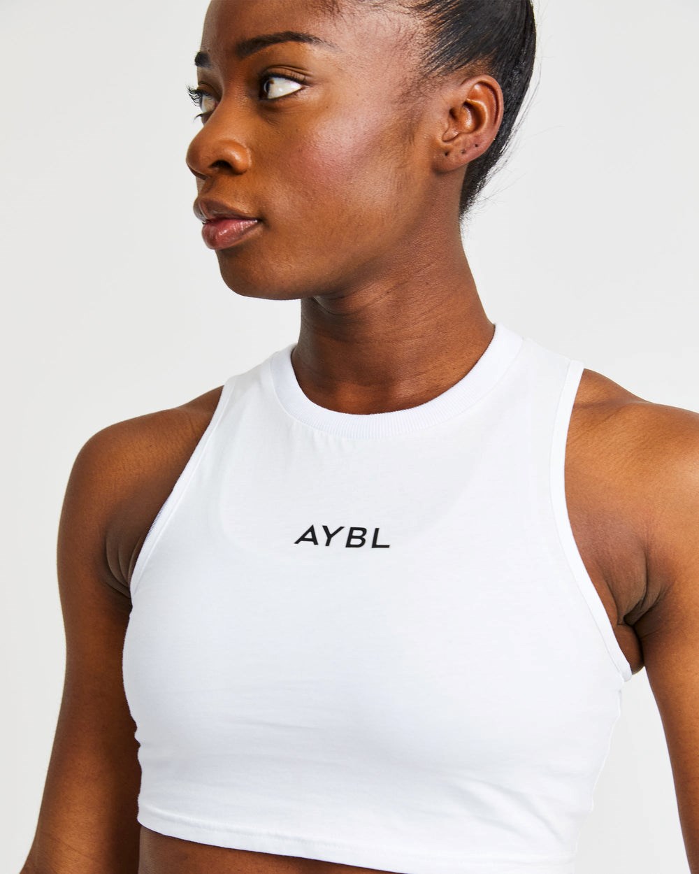 AYBL Sport Crop Vest Weiß | 084-HPVJIL