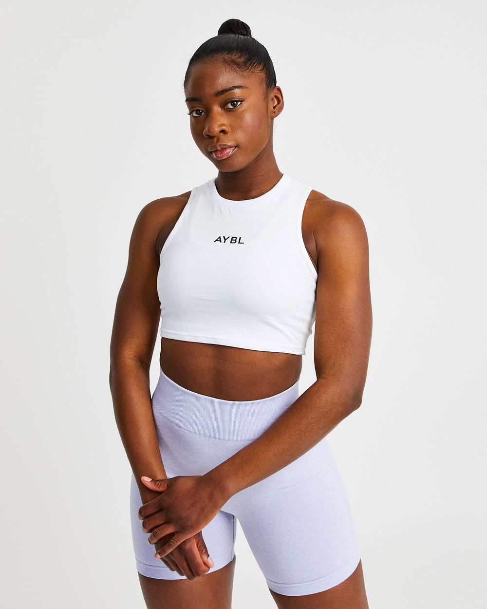 AYBL Sport Crop Vest Weiß | 084-HPVJIL