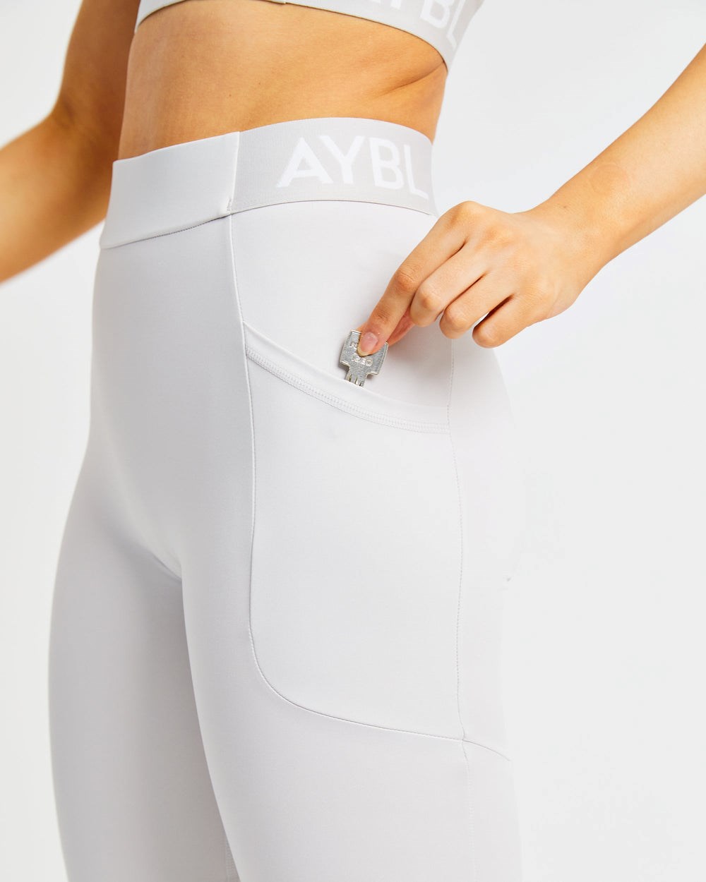 AYBL Sport Leggings Beige | 630-PBHMYI