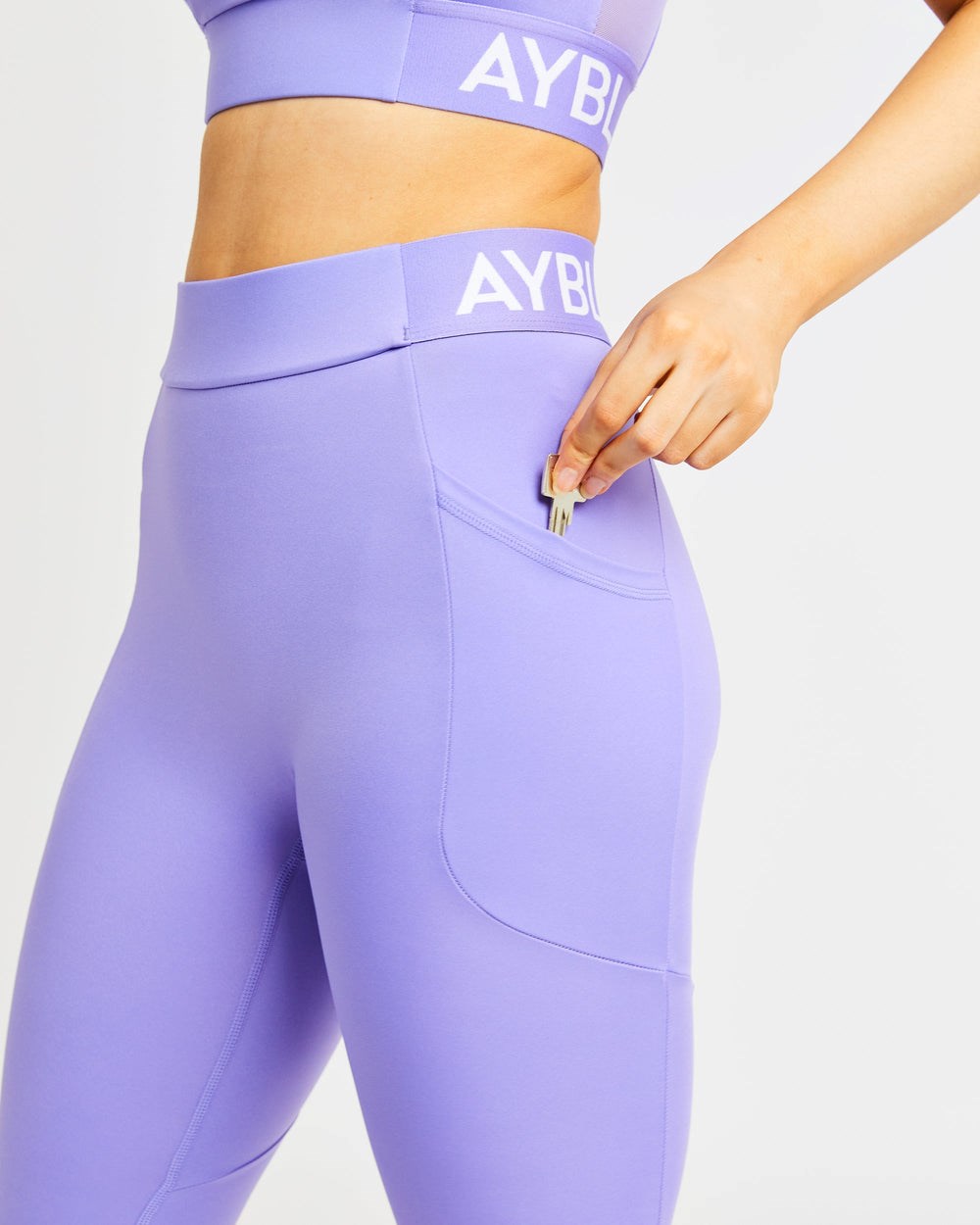 AYBL Sport Leggings Lila | 253-TWUHLG