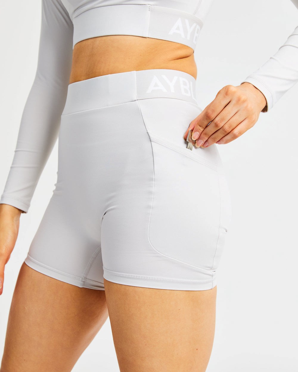 AYBL Sport Shorts Beige | 875-SWVXQU