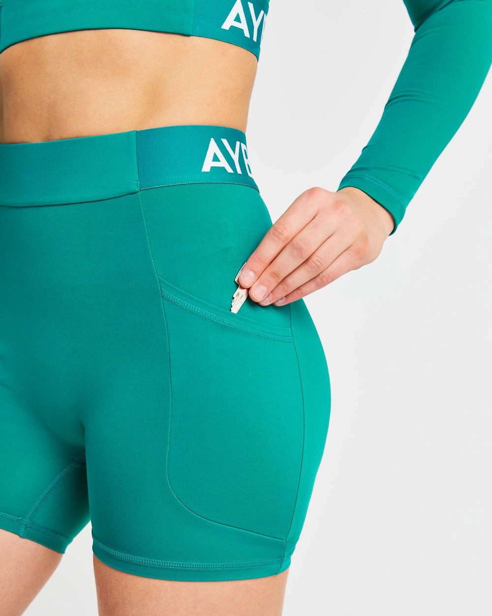 AYBL Sport Shorts Teal | 906-QKHJVX