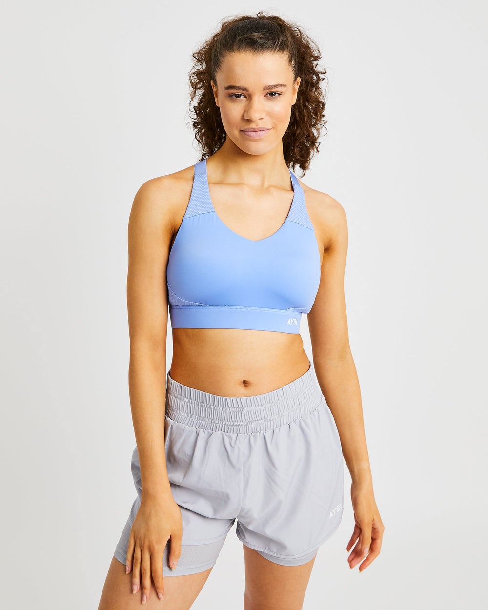 AYBL Sportive Open Back Sports Bra Blau | 801-HFCTQO