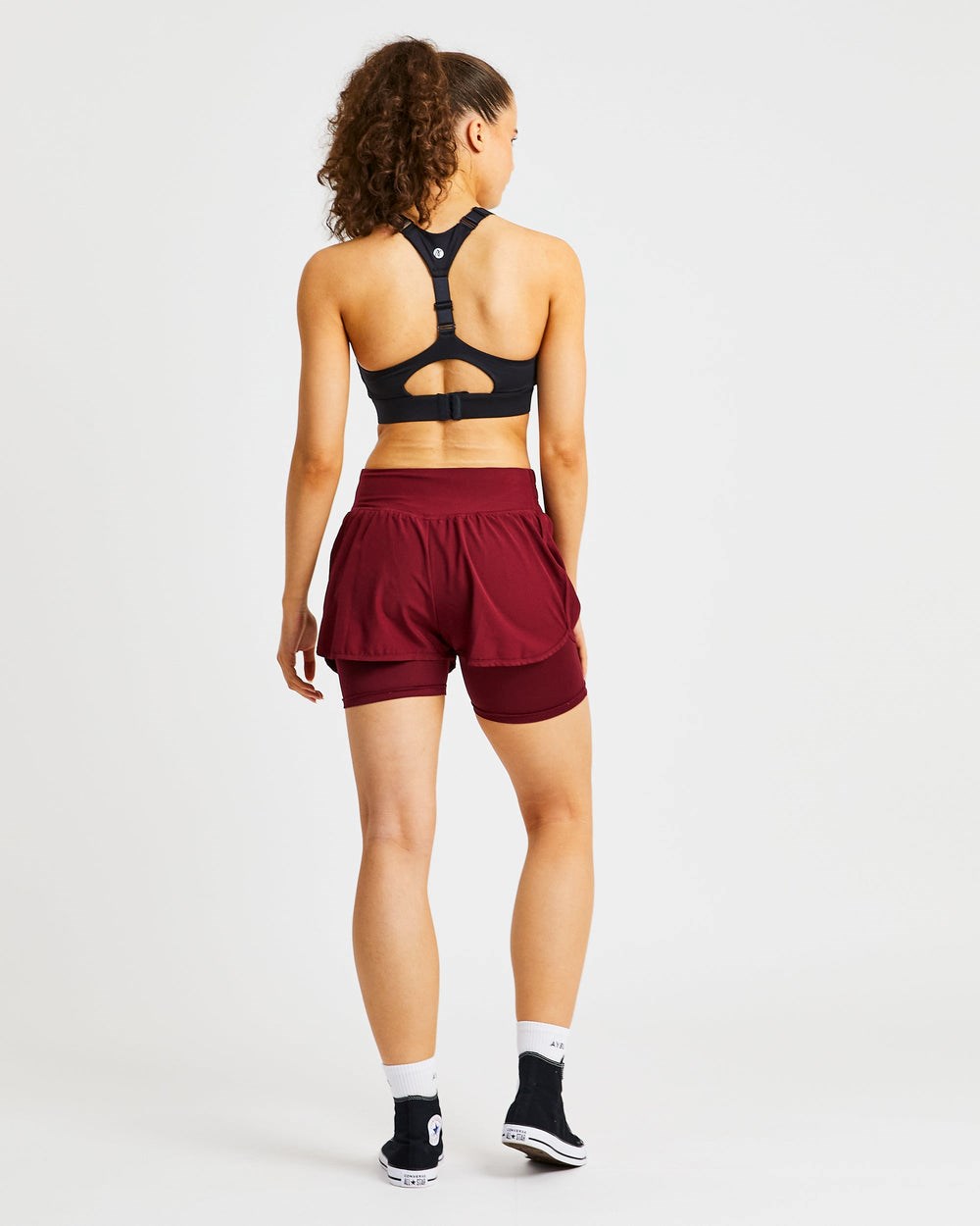 AYBL Sportive Open Back Sports Bra Schwarz | 982-KYFUNQ