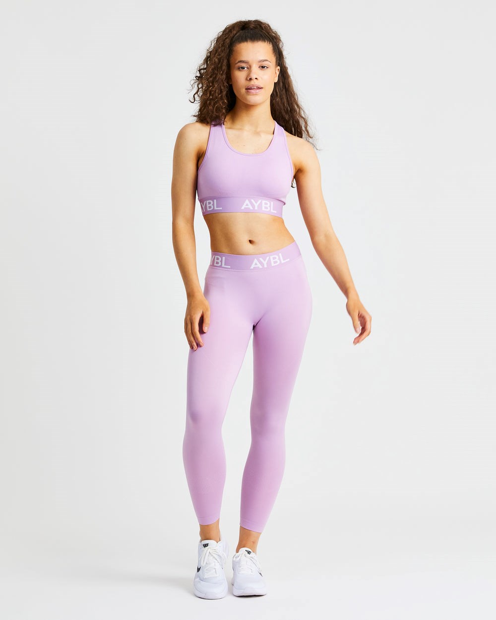 AYBL Staple Seamless Low Rise Leggings Rosa | 935-MCKZYR