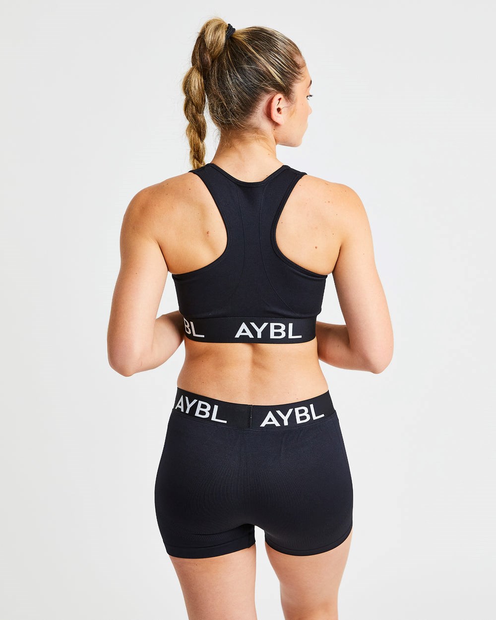 AYBL Staple Seamless Sports Bra Schwarz | 750-KEYFJV