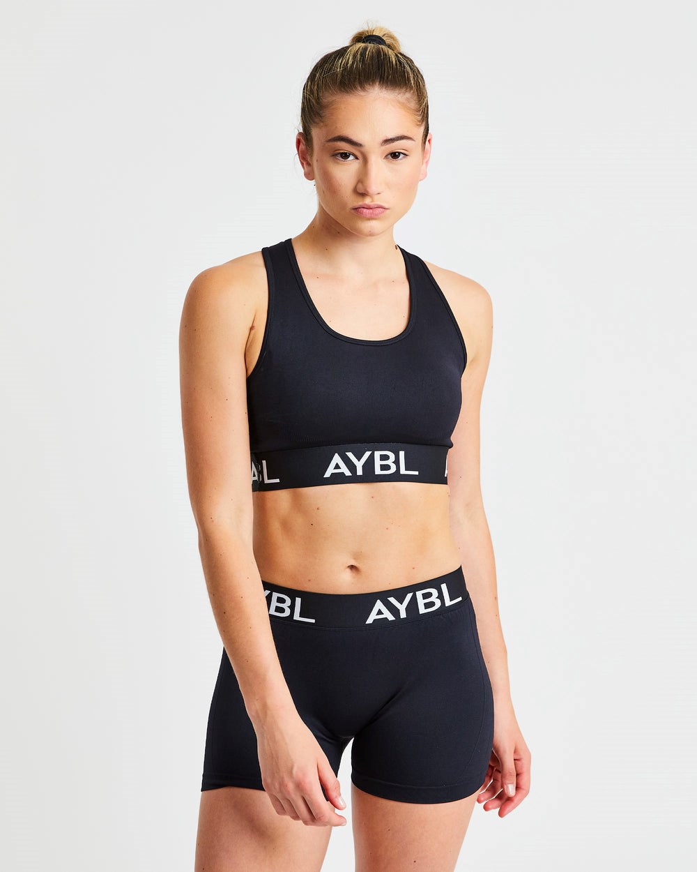 AYBL Staple Seamless Sports Bra Schwarz | 750-KEYFJV