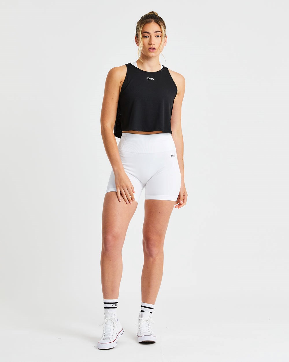 AYBL Strive Crop Vest Schwarz | 920-BTPQRI