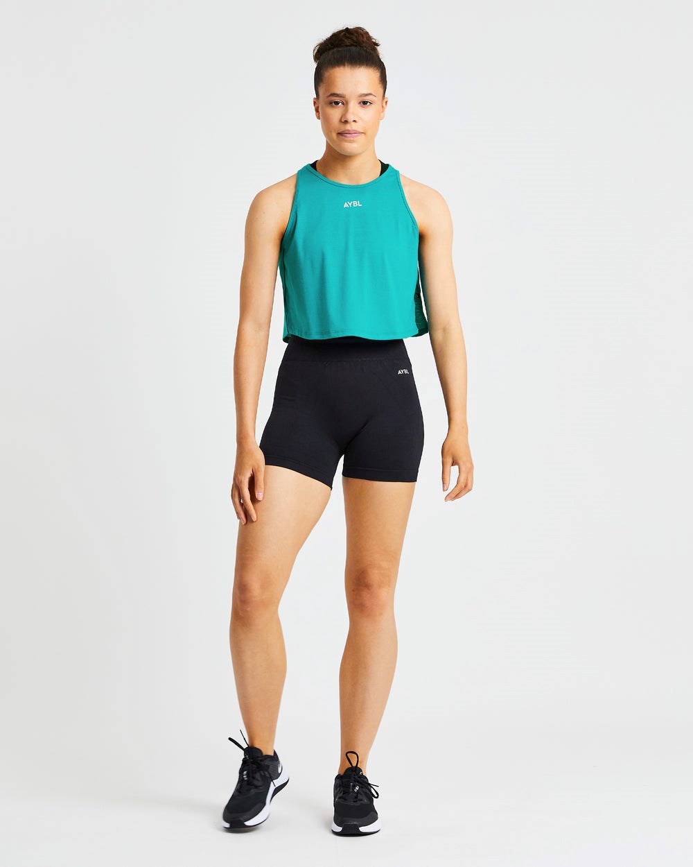 AYBL Strive Crop Vest Türkis | 281-XHIDOZ