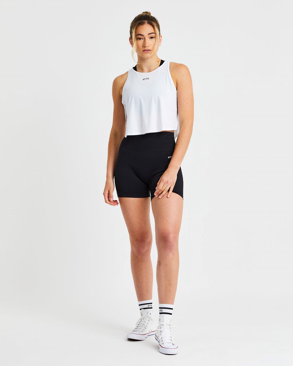 AYBL Strive Crop Vest Weiß | 481-JFTCOP