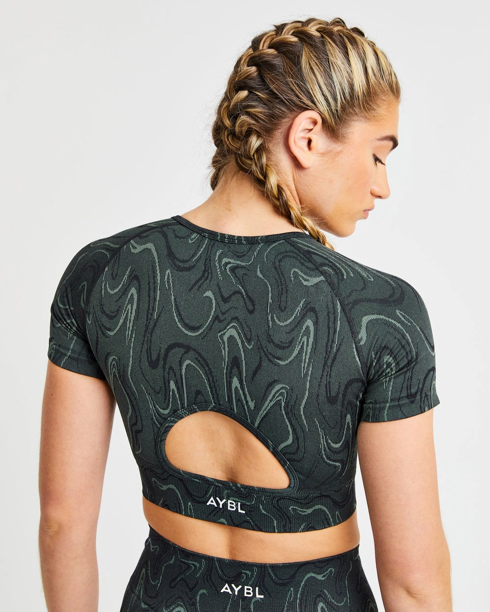 AYBL Velocity Seamless Crop Top Schwarz | 051-IOYUFH