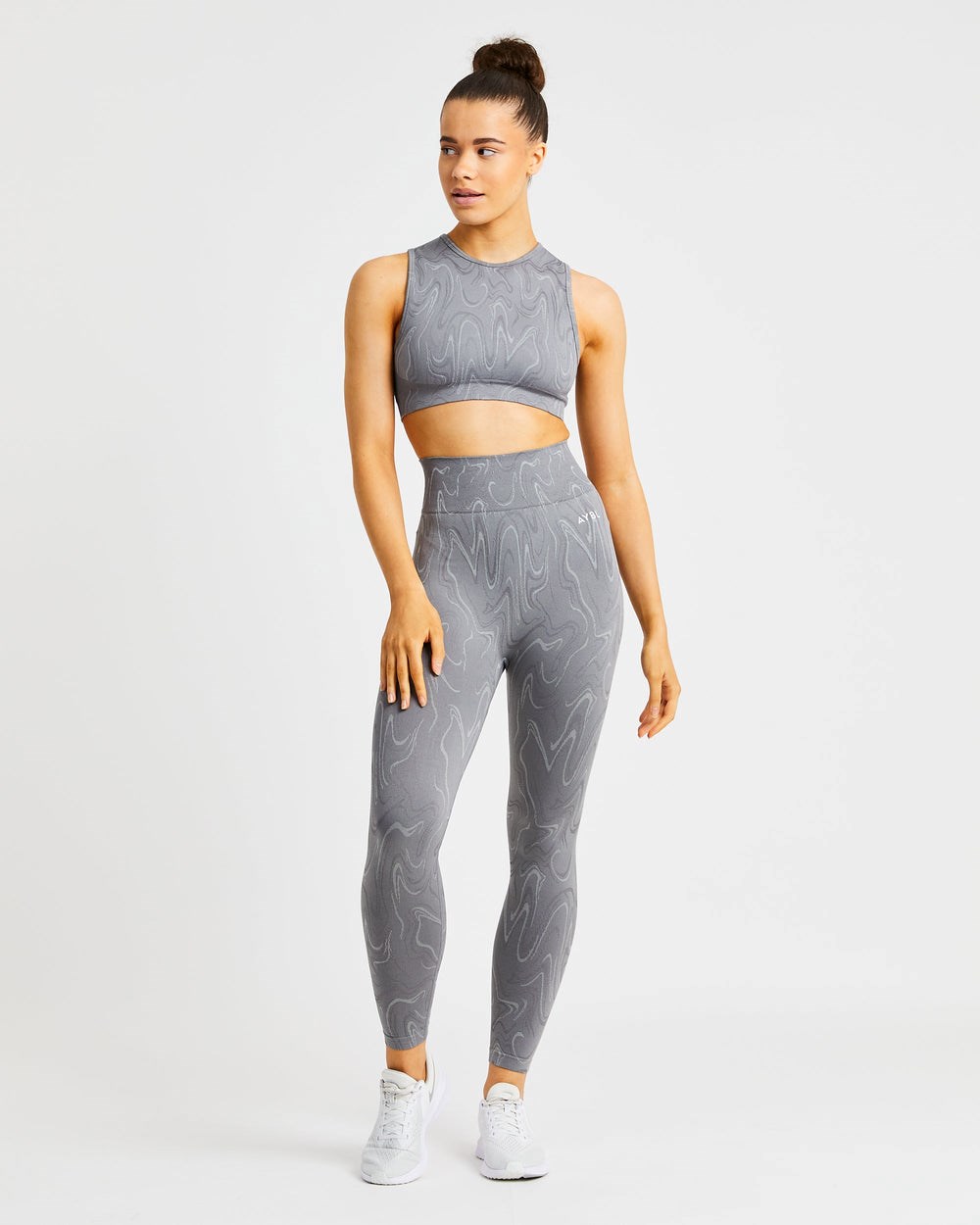 AYBL Velocity Seamless Crop Vest Grau | 174-JSFXYT