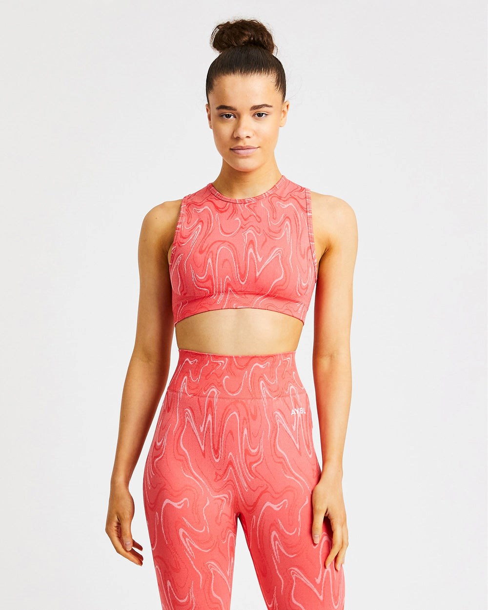 AYBL Velocity Seamless Crop Vest Koralle | 537-HZMADJ