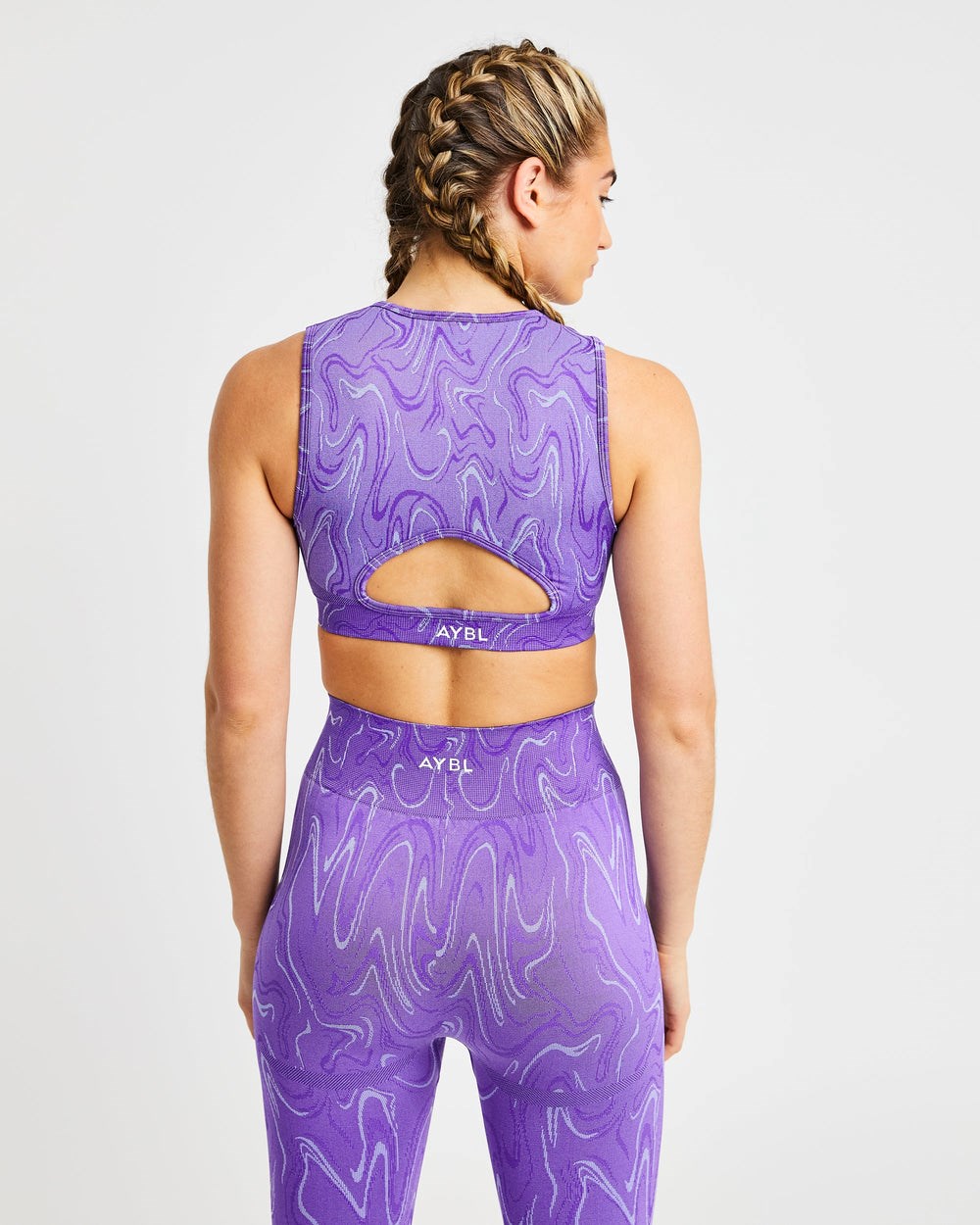 AYBL Velocity Seamless Crop Vest Lila | 426-LPZYAF