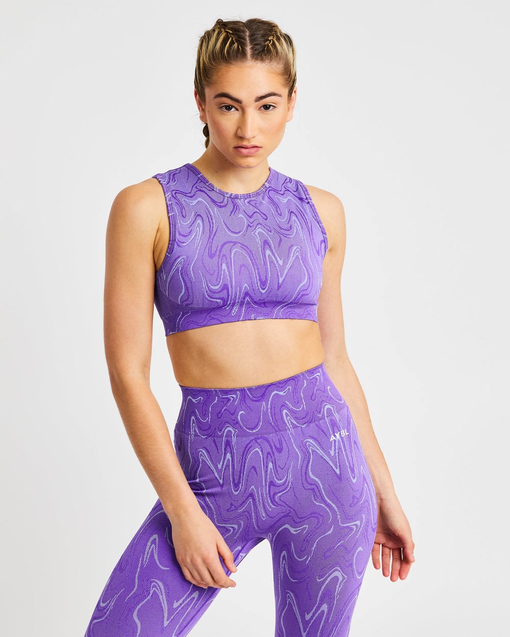 AYBL Velocity Seamless Crop Vest Lila | 426-LPZYAF